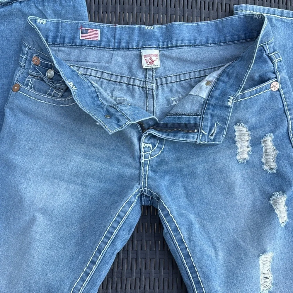 True Religion Joey Super T Light Blue Denim Men's Jeans Size 36 - Picture 5 of 13